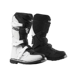 Bottes cross THOR Blitz XP - Enfant - Blanc / Noir - 1