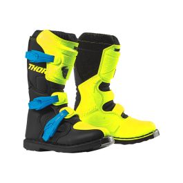 Bottes cross THOR Blitz XP - Enfant - Flo Acid / Noir - 1