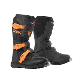 Bottes cross THOR Blitz XP - Enfant - Gris / Orange - 1