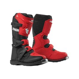 Bottes cross THOR Blitz XP - Enfant - Rouge / Noir - 1