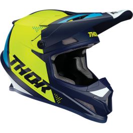 Casque cross THOR Sector Blade - Adulte - Bleu / Vert - XS