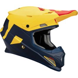 Casque cross THOR Sector Level - Adulte - Bleu / Jaune - S