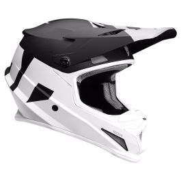 Casque cross THOR Sector Level - Adulte - Noir / Blanc - S