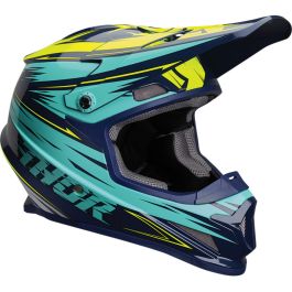 Casque cross THOR Sector Warp - Adulte - Bleu / Turquoise - XS