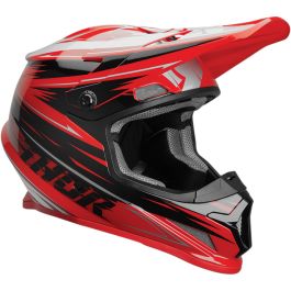 Casque cross THOR Sector Warp - Adulte - Rouge / Noir - XS