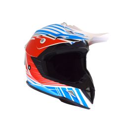 Casque cross ATRAX Radial - Enfant - Rouge / Bleu - L