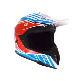 Casque cross ATRAX Radial - Adulte - Rouge / Bleu - L