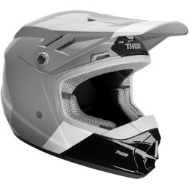 Casque cross THOR Sector Bomber MIPS - Enfant - Gris / Blanc - S