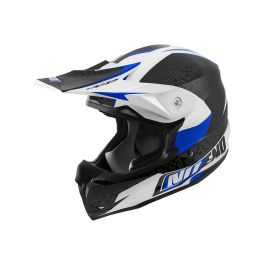 Casque cross NO END Defcon by OCD - Blanc / Bleu - XS