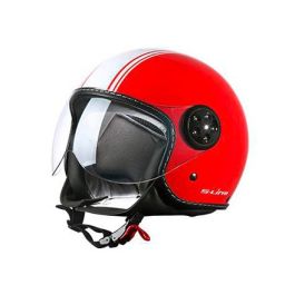 Casque jet S-LINE S720 Luxe City - Rouge / Blanc - XS