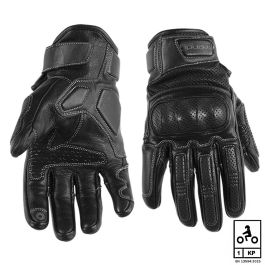 Gants homologués été cuir TRENDY GT525 ACRE - Adulte - Noir - XS