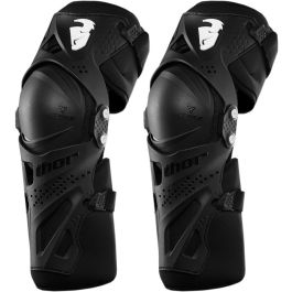 Genouillères cross THOR Force XP - Adulte - Noir - S/M