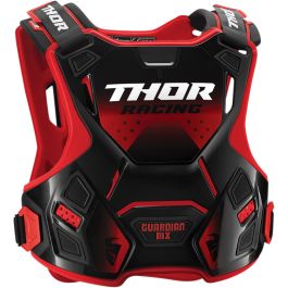Pare-pierre cross THOR Guardian MX - Adulte - Noir / Rouge - M/L