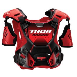 Pare-pierre cross THOR Guardian - Adulte - Noir / Rouge - M/L