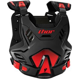 Pare-pierre cross THOR Sentinel GP - Adulte - Noir / Rouge - M/L