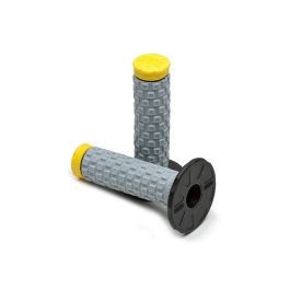 Poignées PROTAPER - MX Pillow Top - Noir / Gris / Jaune