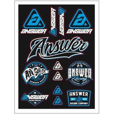 Planche stickers ANSWER - 13 logos prédécoupés
