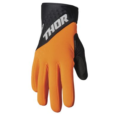 Gants cross adulte THOR 2022 Spectrum Cold - Orange / Noir