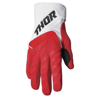 Gants cross enfant THOR 2022 Spectrum - Rouge / Blanc