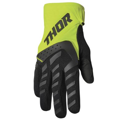 Gants cross enfant THOR 2022 Spectrum - Noir / Acid