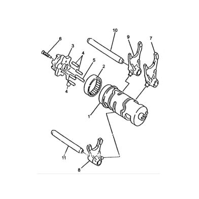 N°11 - Axe de fourchette de boîte