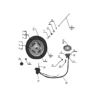 N°12 - Cache poussière de roue avant