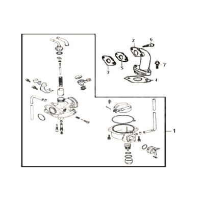 N°1 - Carburateur - 125cc