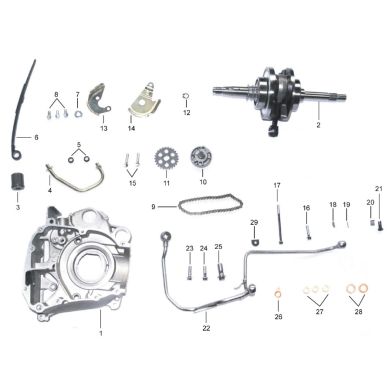 N°1 - Carter bas moteur