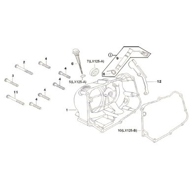 N°1 - Carter d'embrayage - 125cc