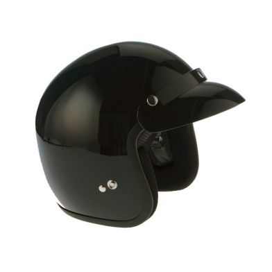 Casque jet CHOK City Vintage - Noir