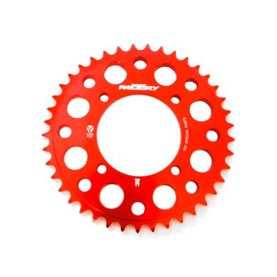 Couronne #420 - 76mm - 45 Dents - Alu - YCF - Rouge