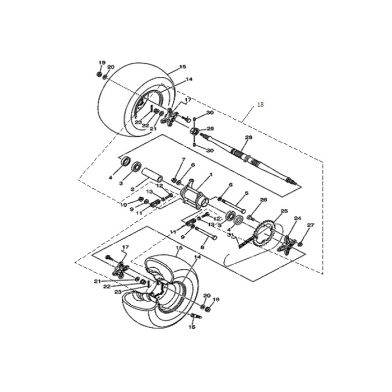 N°25 - Couronne de transmission - 400cc