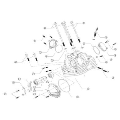 N°1 - Culasse - Refroidissement liquide