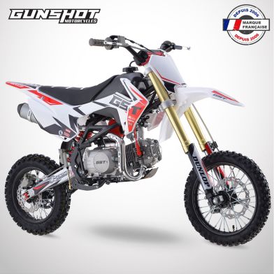 Dirt Bike GUNSHOT 140 FX - 14/12 - Blanc - 2025