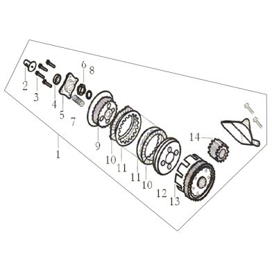 N°1 - Embrayage - 125cc