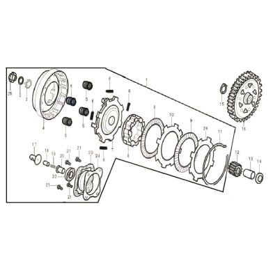 N°1 - Embrayage - 50cc
