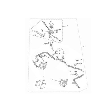 N°8 - Etrier de frein avant droit