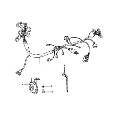 N°1 - Faisceau électrique - 125cc