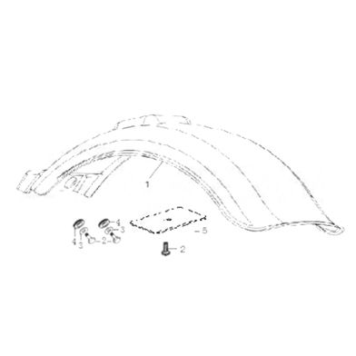 N°1 - Garde-boue arrière