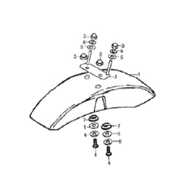 N°1 - Garde-boue avant