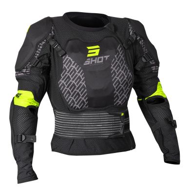 Gilet de protection cross SHOT OPTIMAL Enfant Noir/jaune