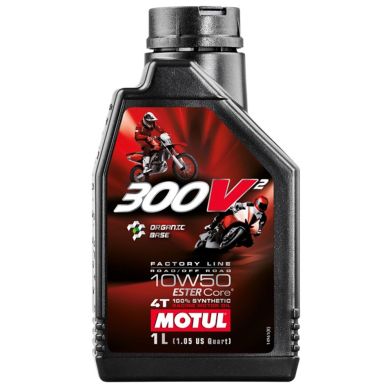 Huile MOTUL 300V² 10W50 4T - 1 Litre