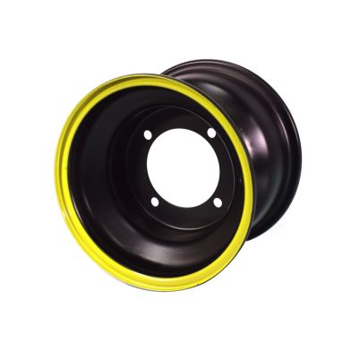 Jante 8" AR - 4 Trous - Noir/Jaune