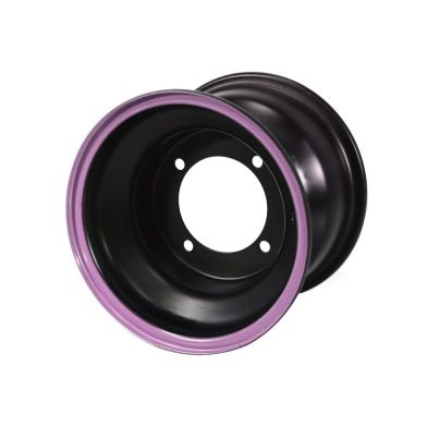 Jante 8" AR - 4 Trous - Noir/Rose