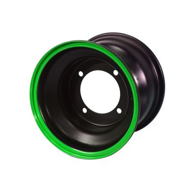 Jante 8" AR - 4 Trous - Noir/Vert