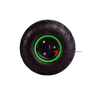Jante 6" - Noir / Vert