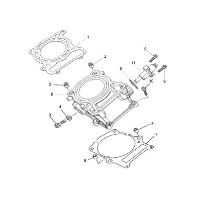 N°7 - Joint d'embase - 500cc