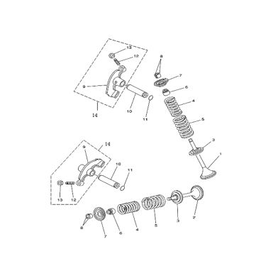 N°6 - Joint queue de soupape - 500cc