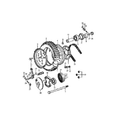 N°11 - Joint spy de roue arrière