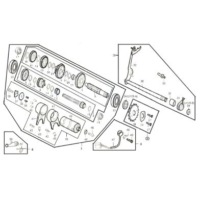N°1 - Kit boîte de vitesse - 125cc